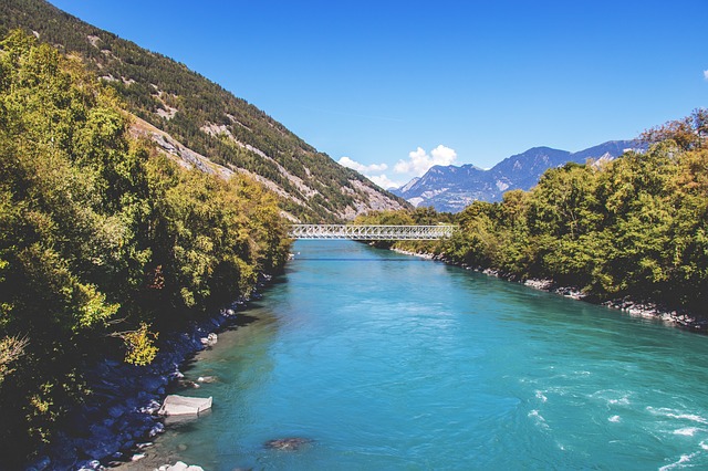 Brücke bei Chur in der Schweiz